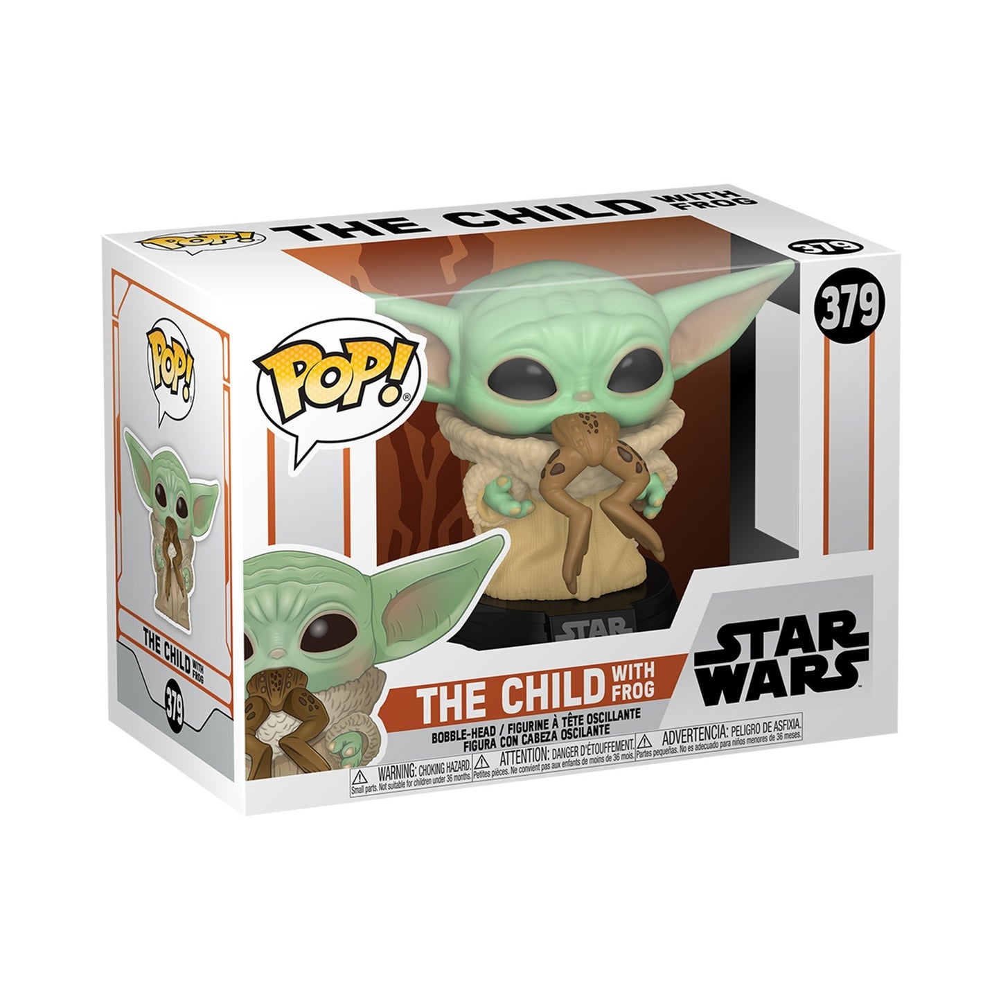 Star Wars The Mandalorian: The Child with Frog (Bobble-Head) (379) [POP!] - Funko Sealed