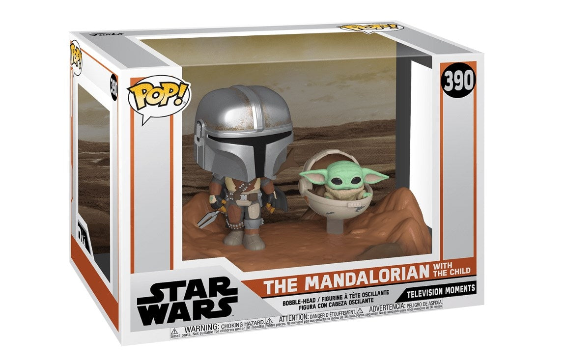 Star Wars The Mandalorian: The Mandalorian with The Child 2-Pack (Bobble Head) (390) [POP!] - Funko Sealed