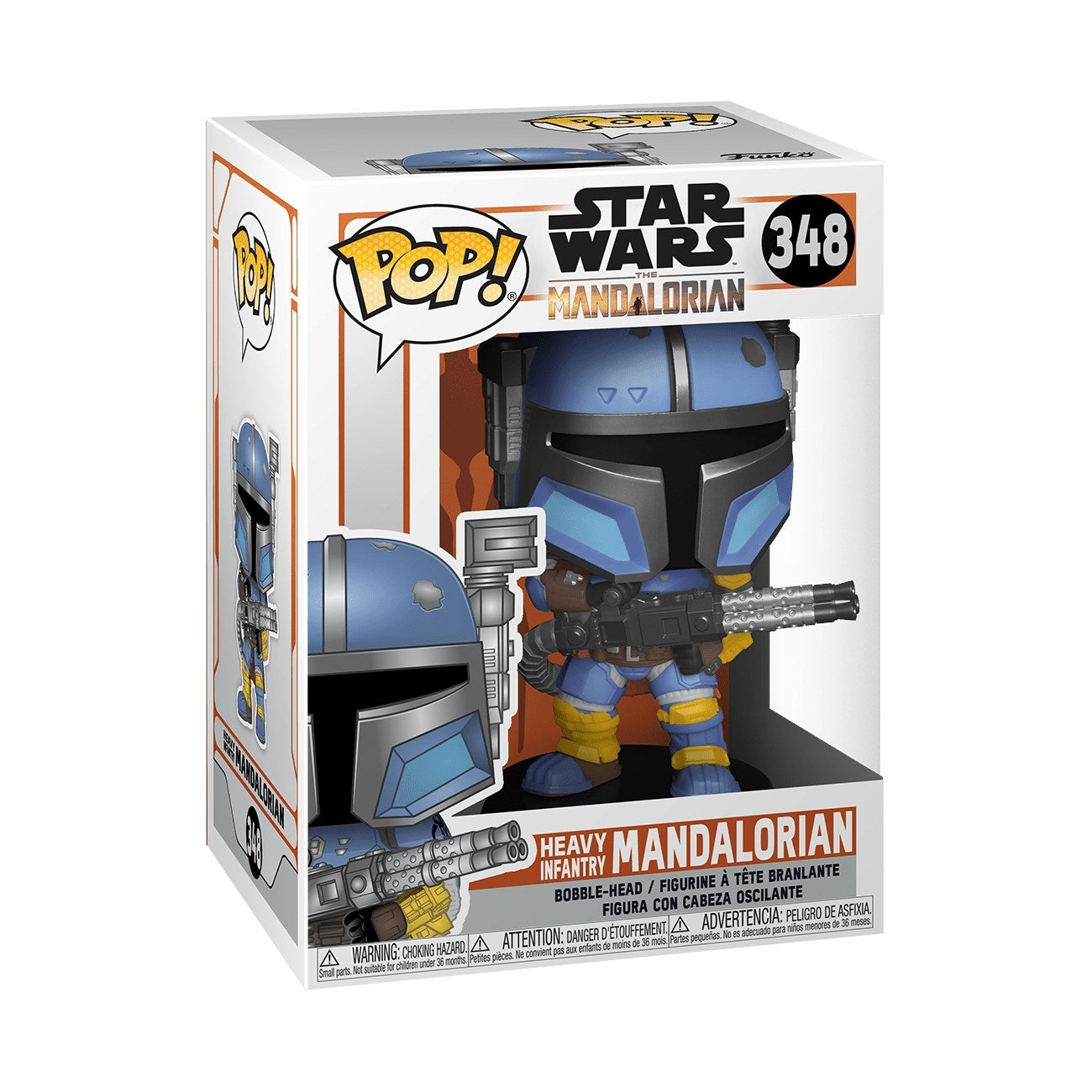 Star Wars The Mandalorian: Heavy Infantry Mandalorian (Bobble-Head) (348) [POP!] - Funko Sealed