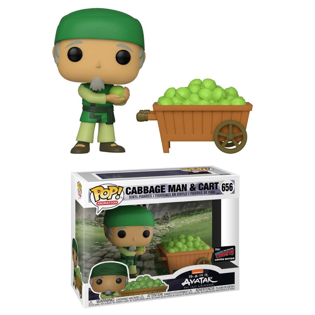 Avatar: the Last Airbender: Cabbage Man & Cart (NYCC Exclusive) (656) [POP!] - Funko Sealed