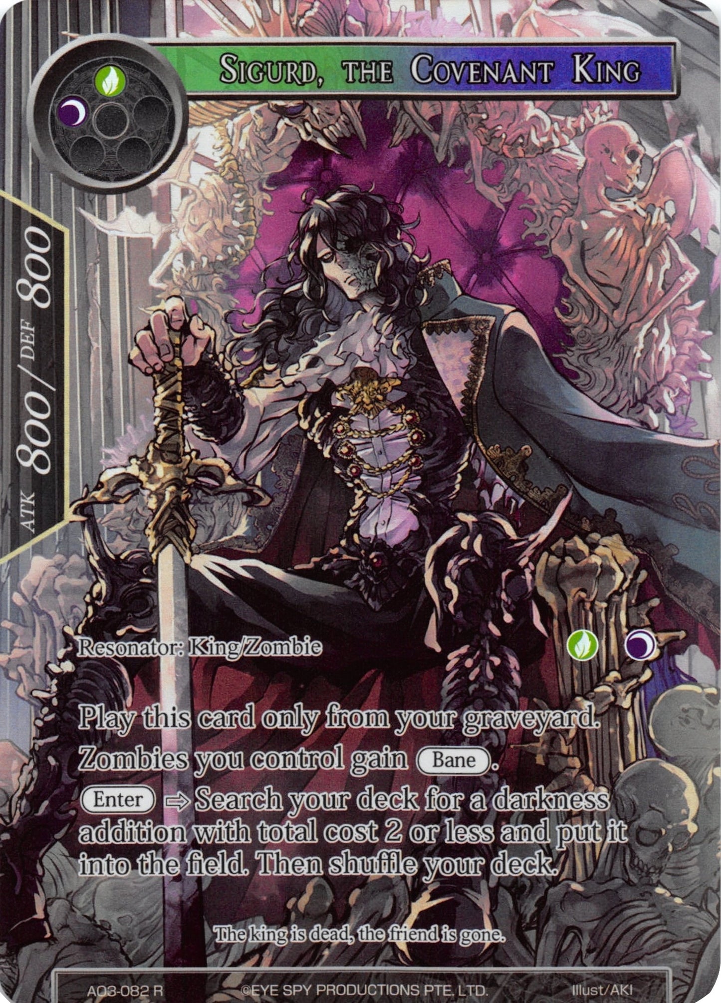 Sigurd the Covenant King (Full Art) (3082) [AO3] - Force of Will Single