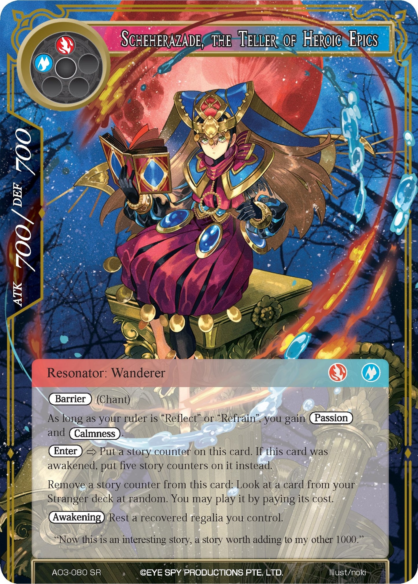 Scheherazade the Teller of Heroic Epics (3080) [AO3] - Force of Will Single