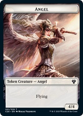 Angel // Elemental (010) Double-sided Token (0) [C20] - MTG Single