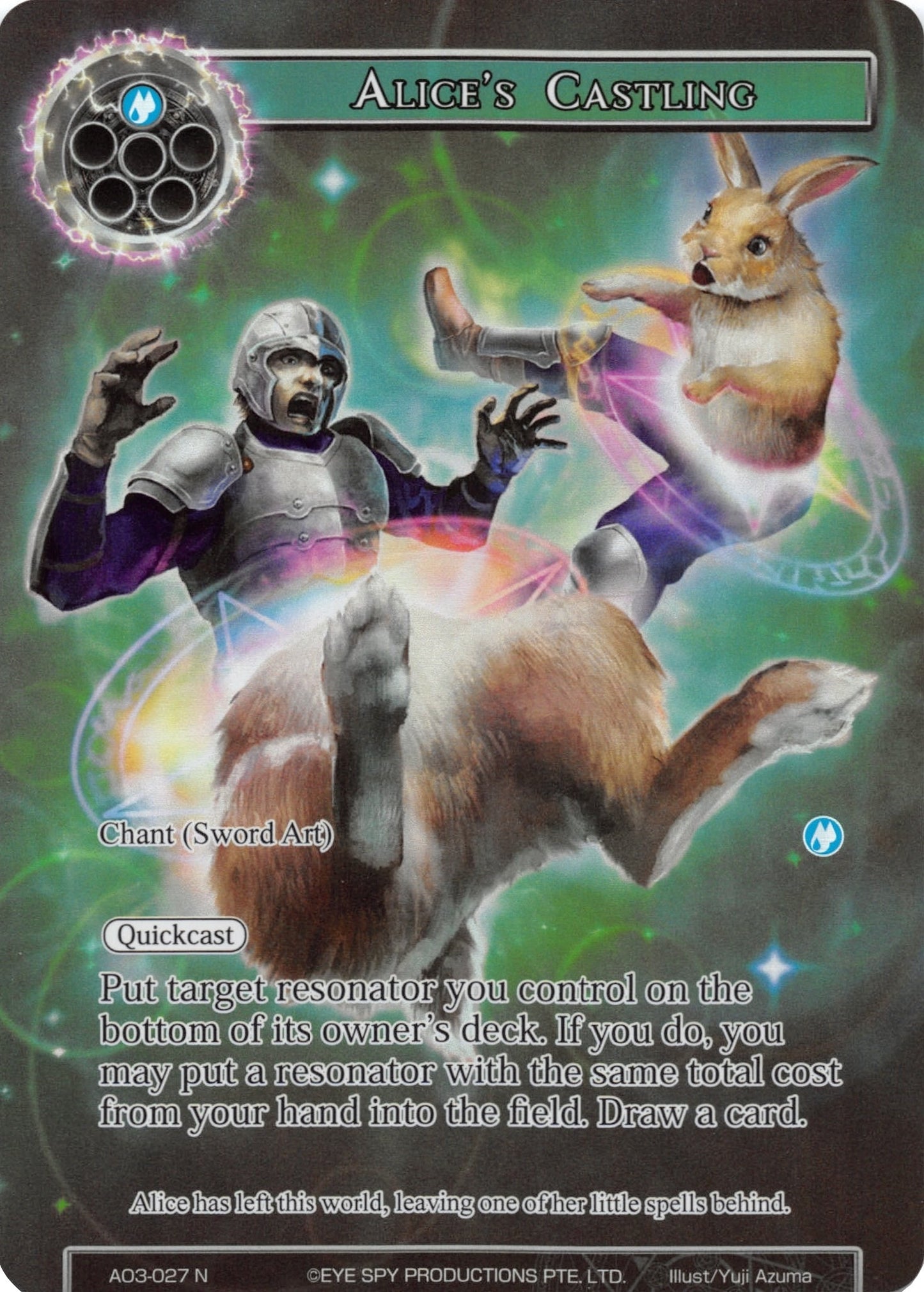 Alice’s Castling (Full Art) (3027) [AO3] - Force of Will Single