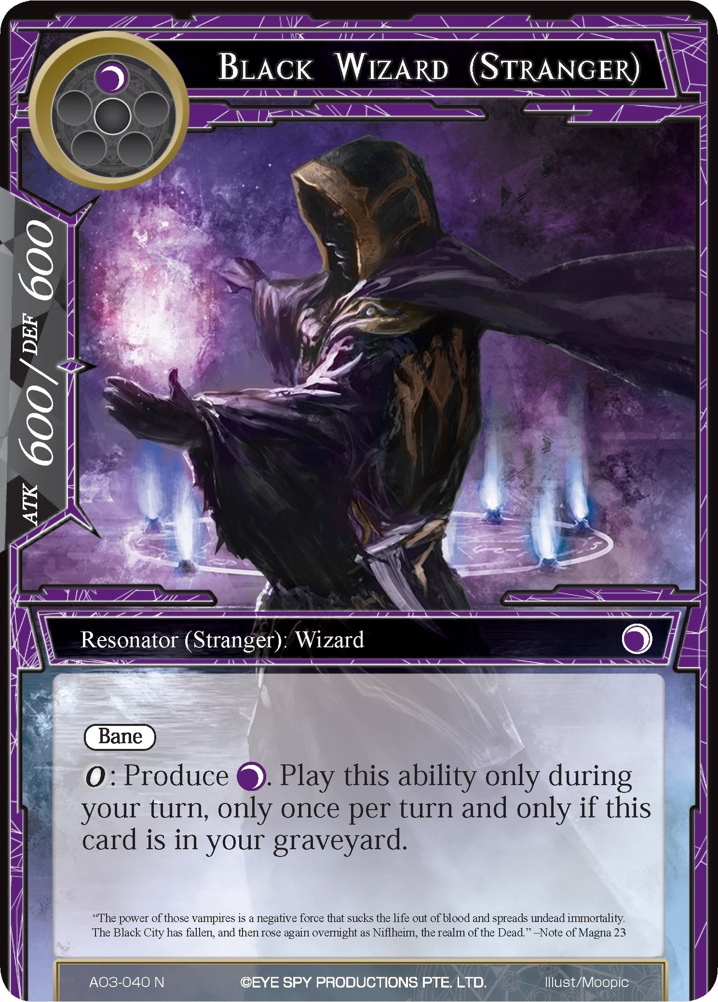 Black Wizard (Stranger) (3040) [AO3] - Force of Will Single