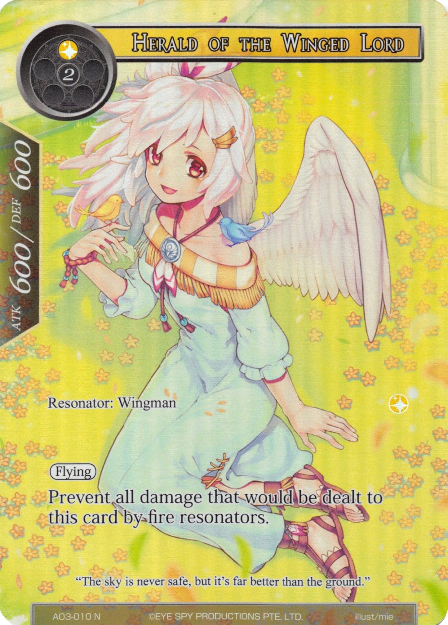 Herald of the Winged Lord (Full Art) (3010) [AO3] - Force of Will Single