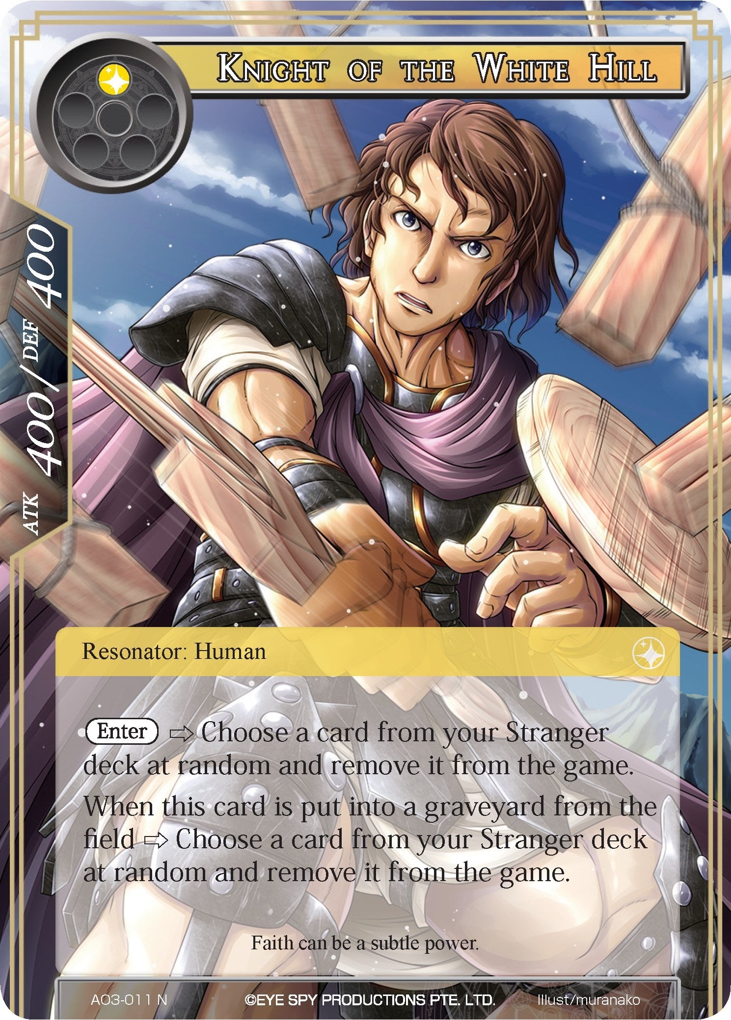 Knight of the White Hill (3011) [AO3] - Force of Will Single