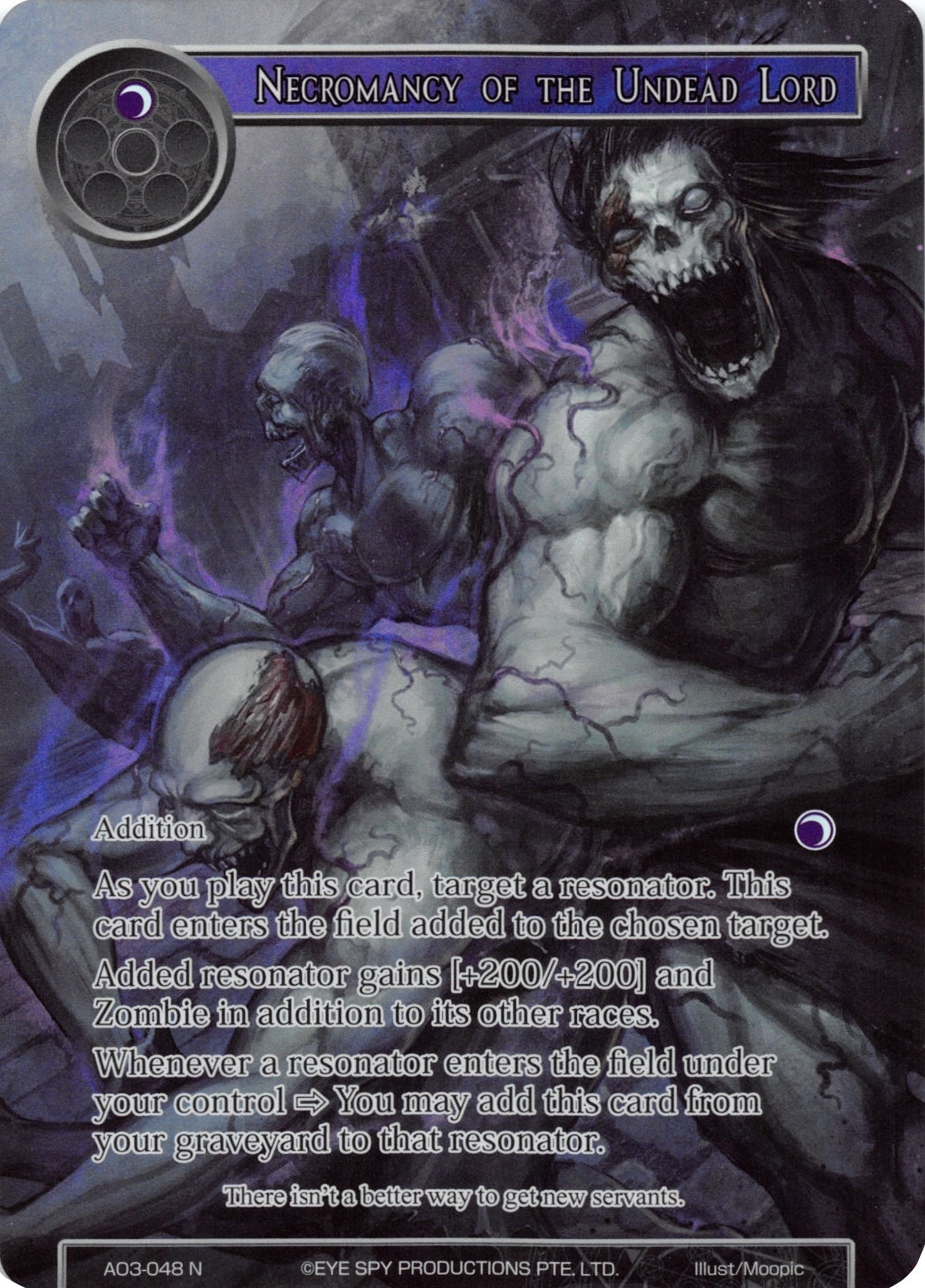 Necromancy of the Undead Lord (Full Art) (3048) [AO3] - Force of Will Single