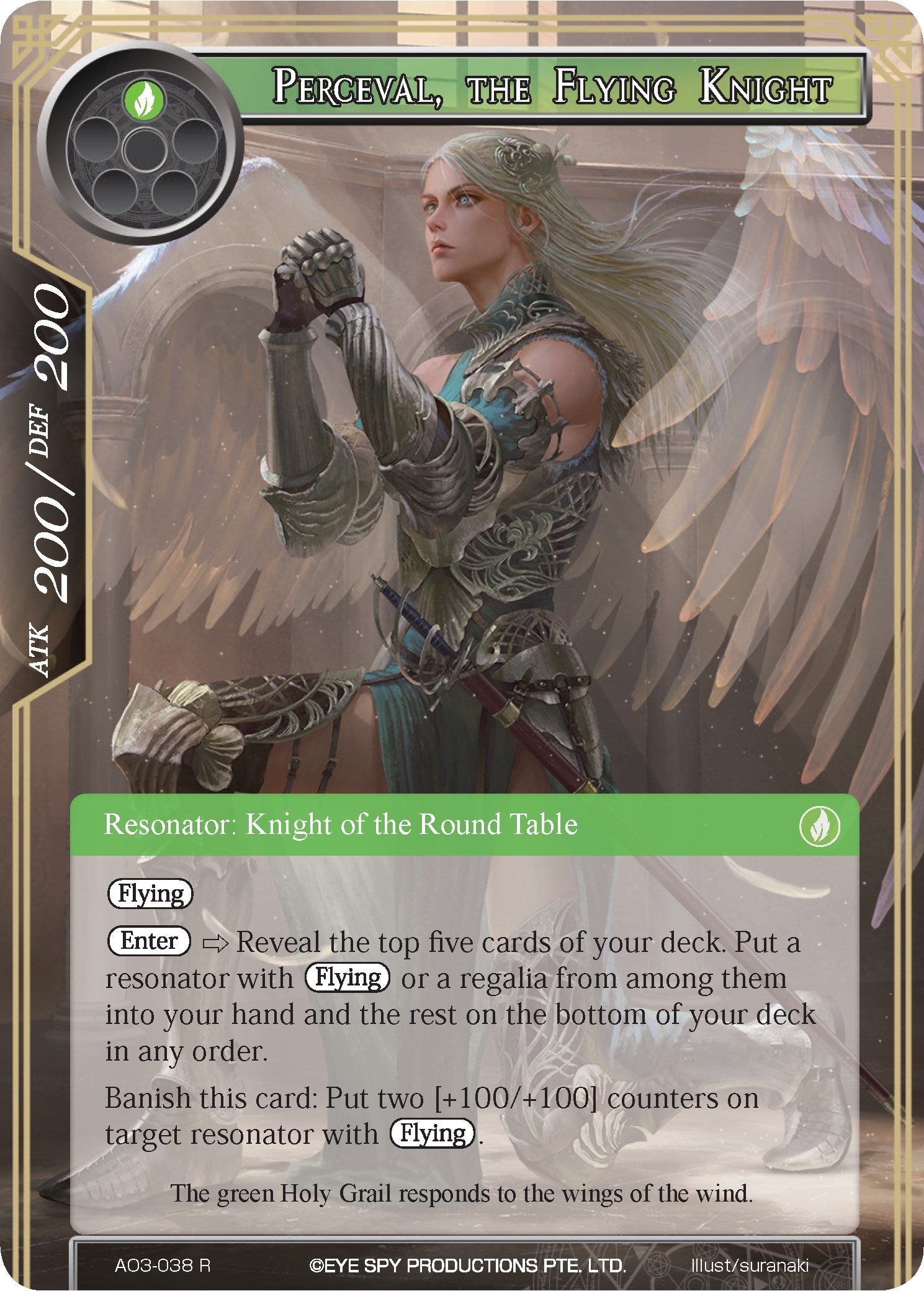 Perceval the Flying Knight (3038) [AO3] - Force of Will Single