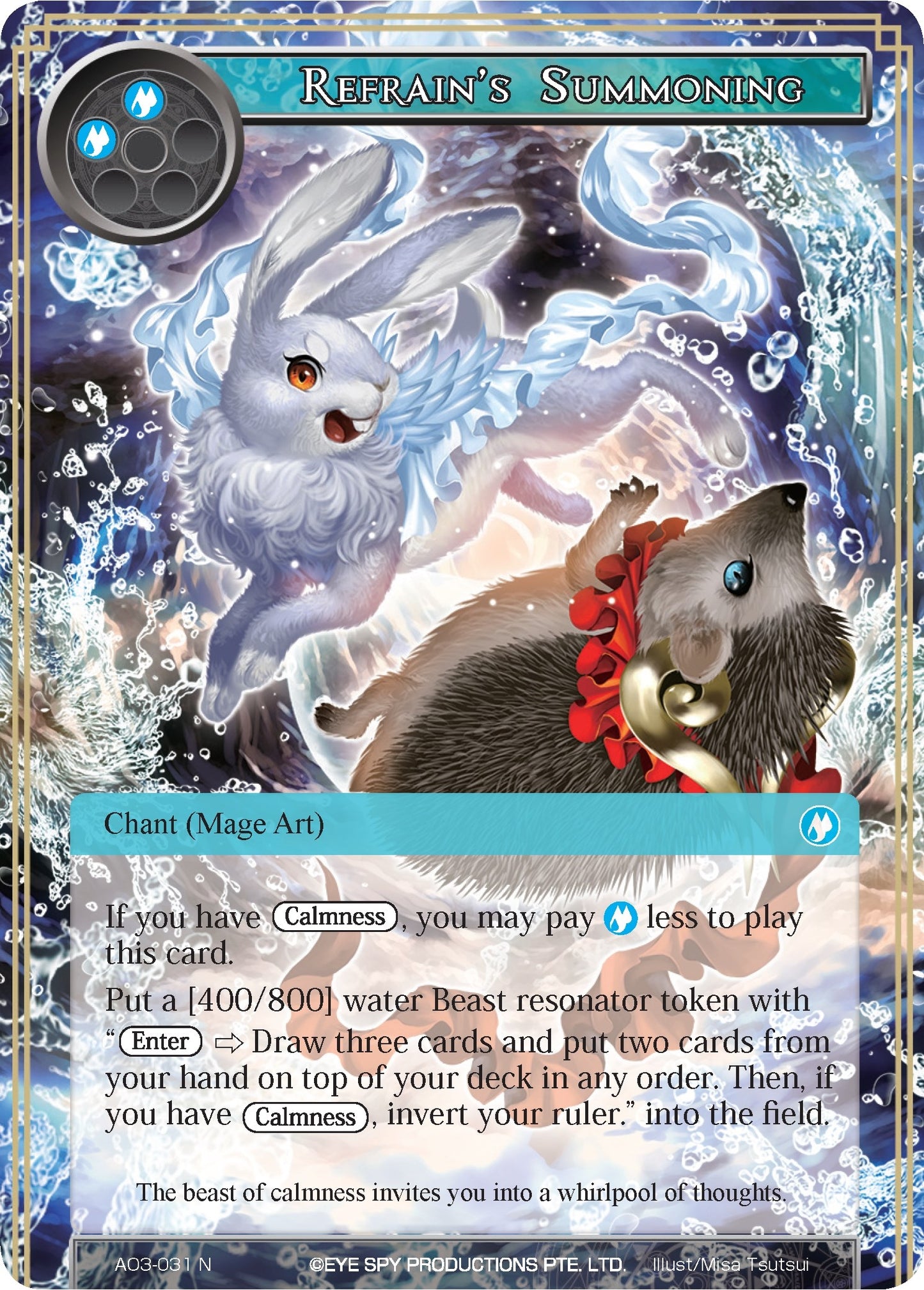Refrain’s Summoning (3031) [AO3] - Force of Will Single
