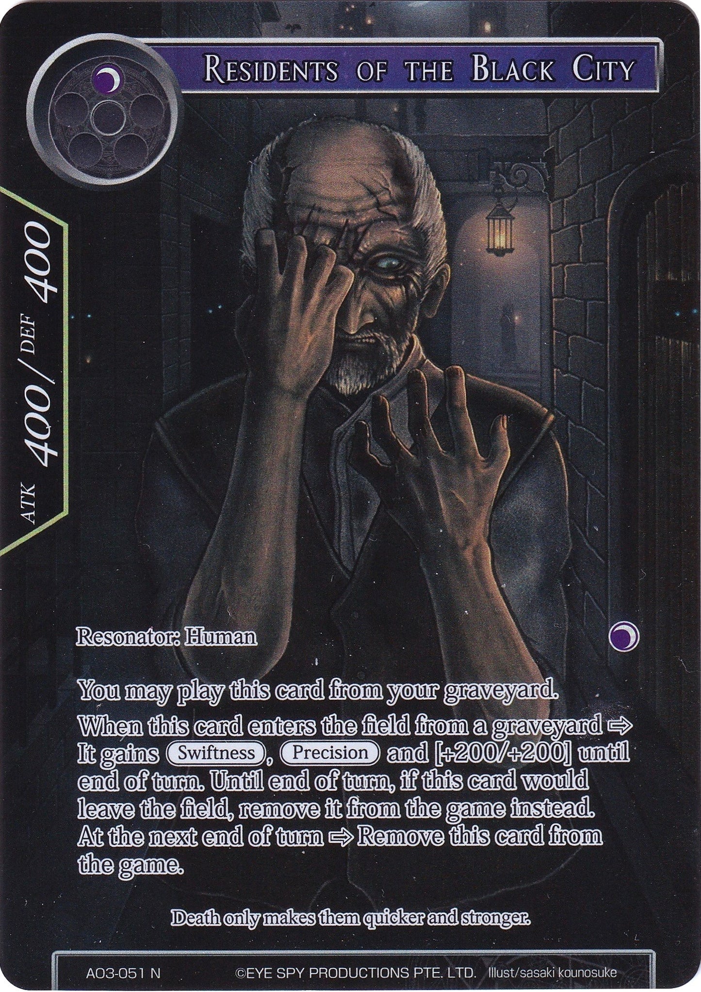 Residents of the Black City (Full Art) (3051) [AO3] - Force of Will Single
