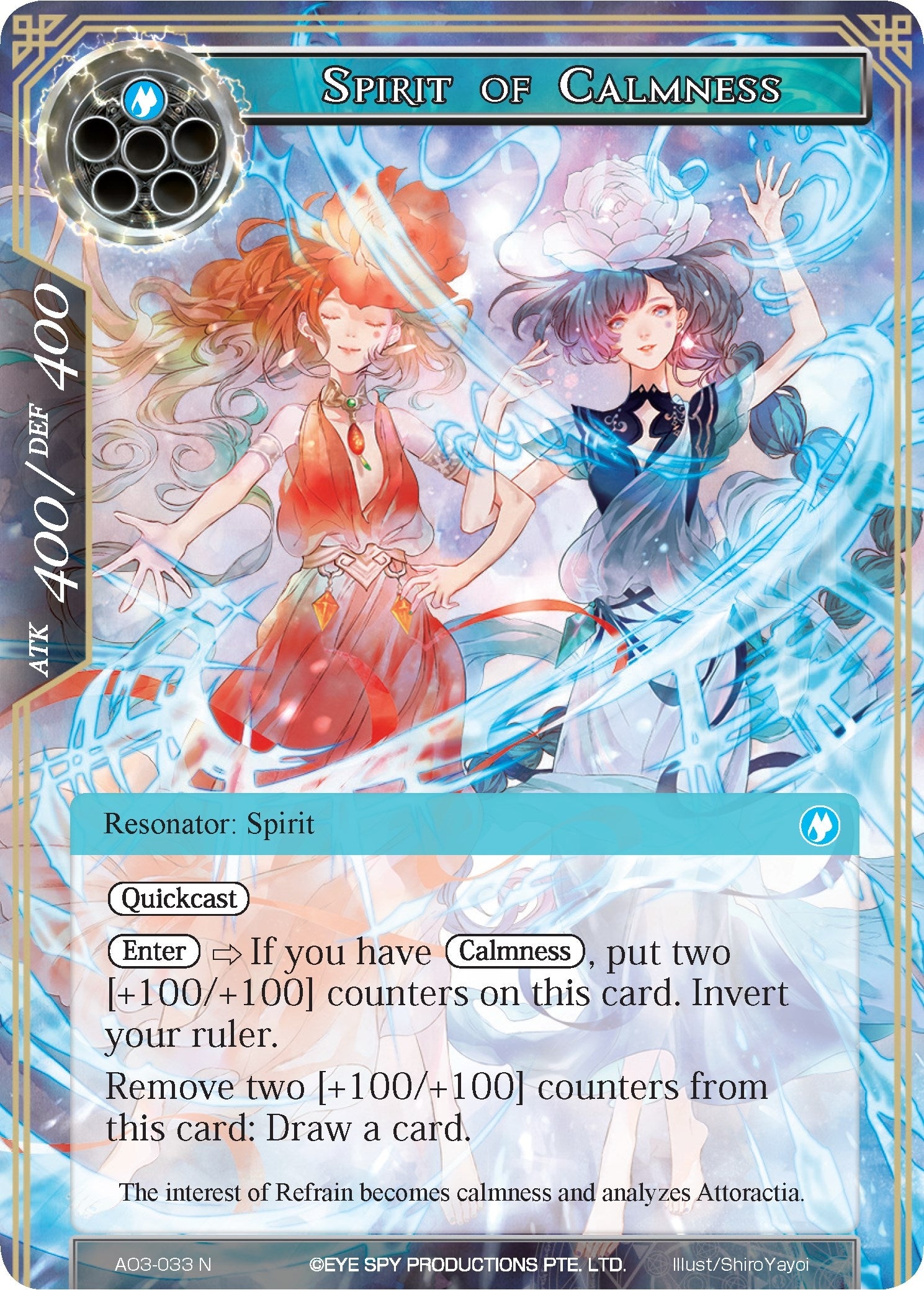 Spirit of Calmness (3033) [AO3] - Force of Will Single