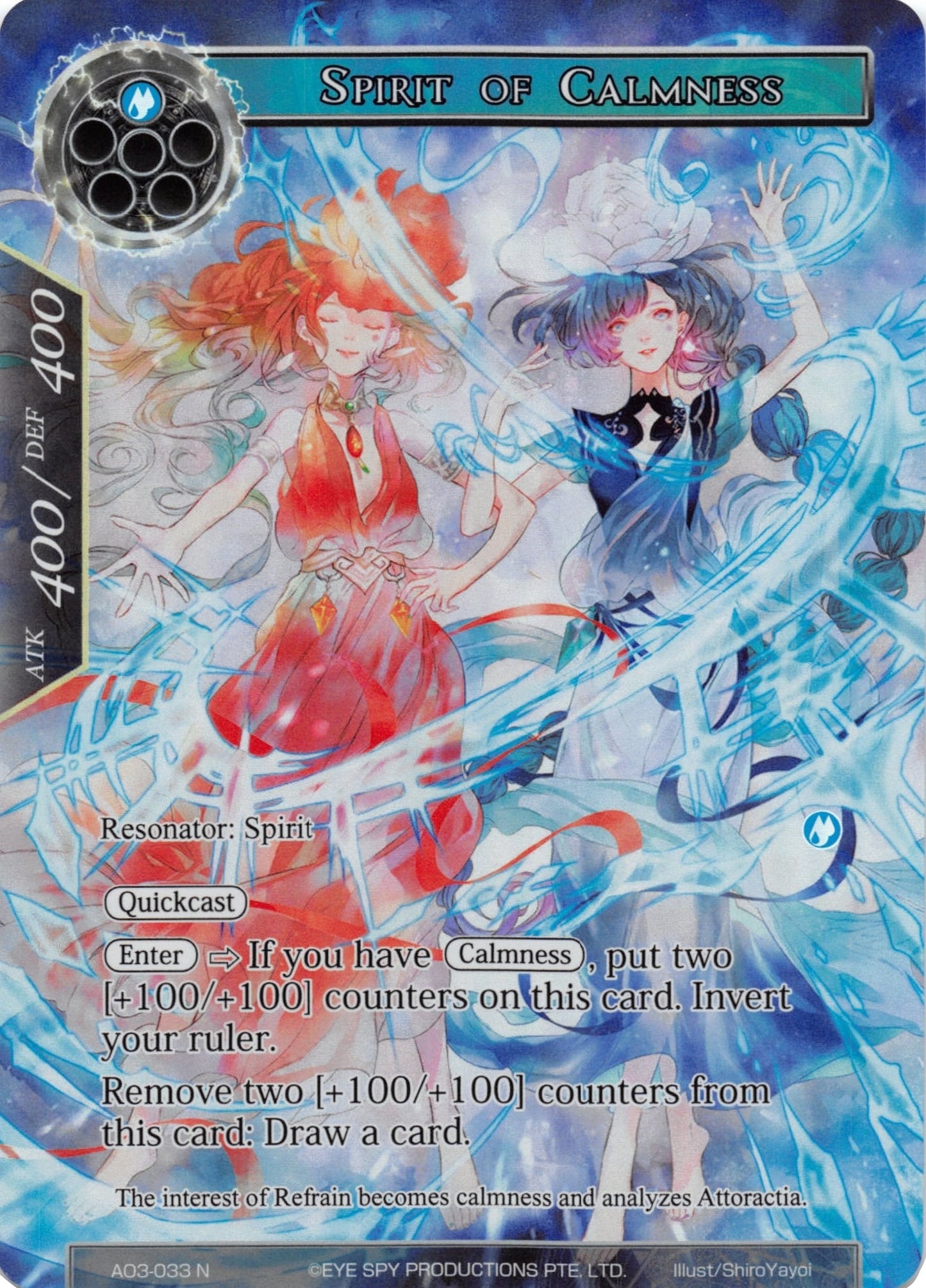 Spirit of Calmness (Full Art) (3033) [AO3] - Force of Will Single