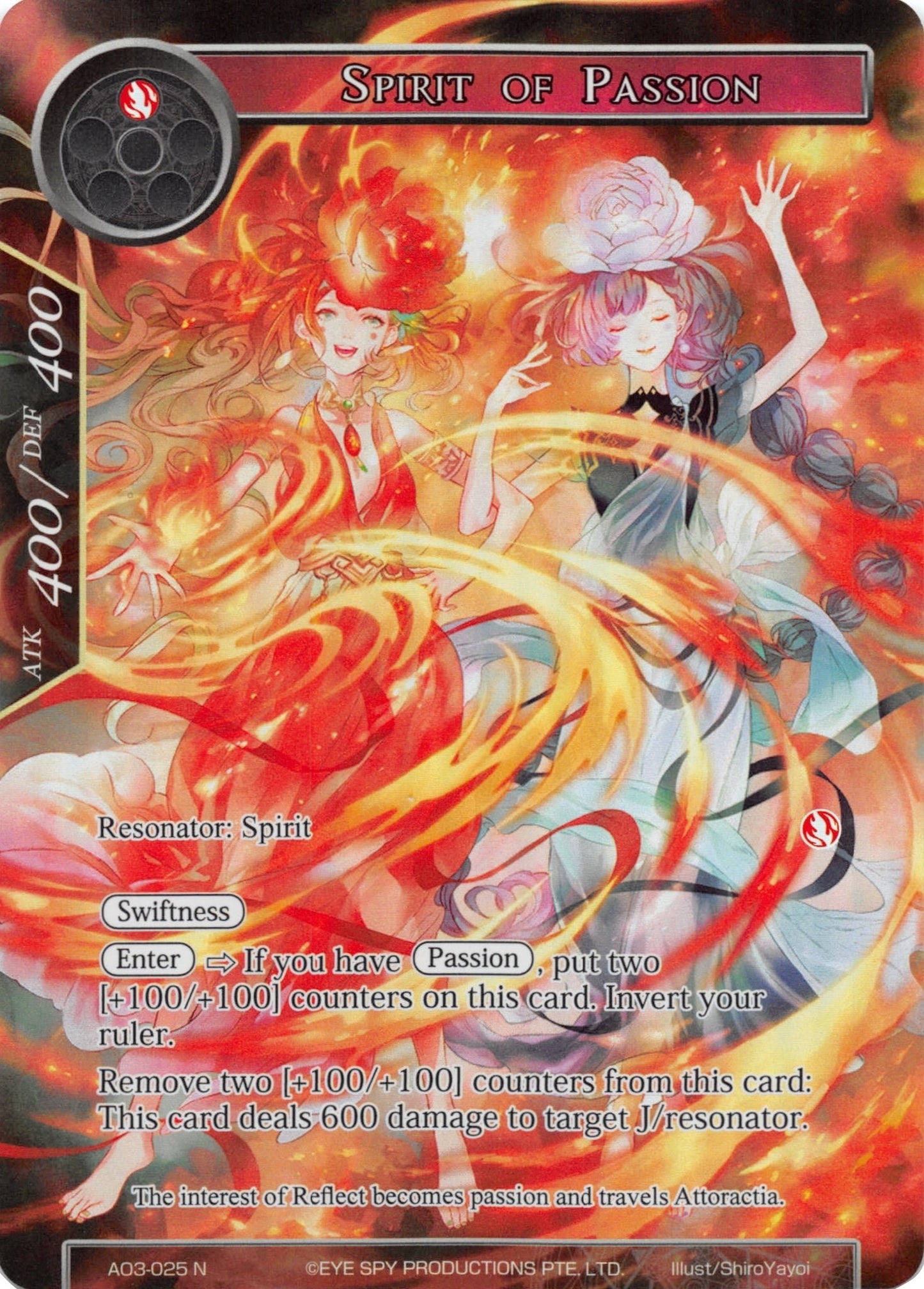 Spirit of Passion (Full Art) (3025) [AO3] - Force of Will Single