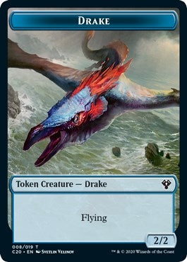 Drake // Goblin Warrior Double-sided Token (0) [C20] - MTG Single
