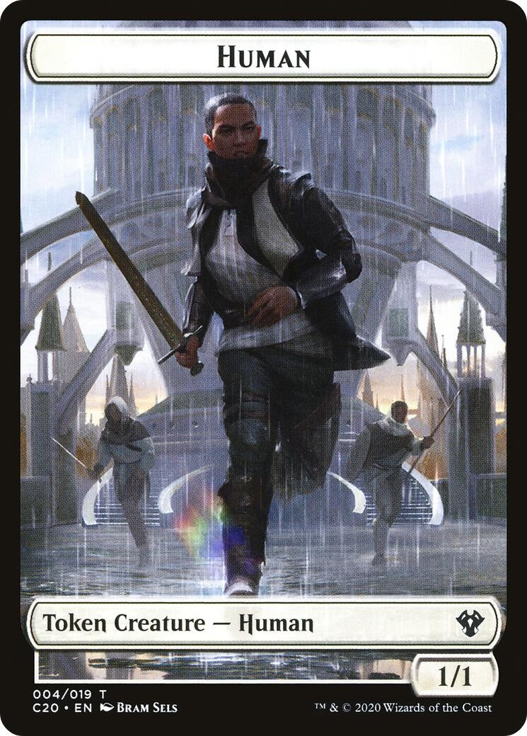 Human // Treasure Double-sided Token (0) [C20] - MTG Single