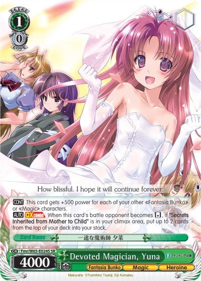 Devoted Magician Yuna (SR) (65024) [Fab/W65] - Weiss Schwarz Single