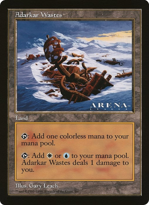 Adarkar Wastes (Arena League) [OVER] - MTG Single