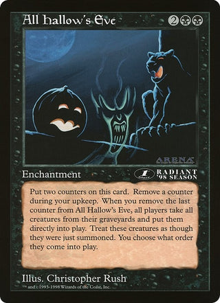 All Hallow’s Eve (1st Place) (Arena League) [OVER] - MTG Single