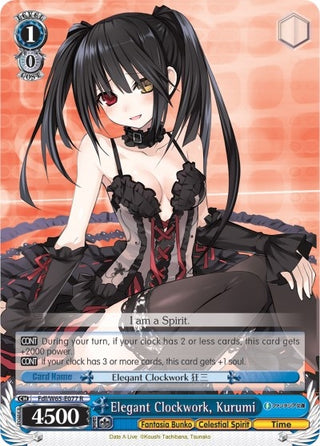 Elegant Clockwork Kurumi (65077) [Fab/W65] - Weiss Schwarz Single