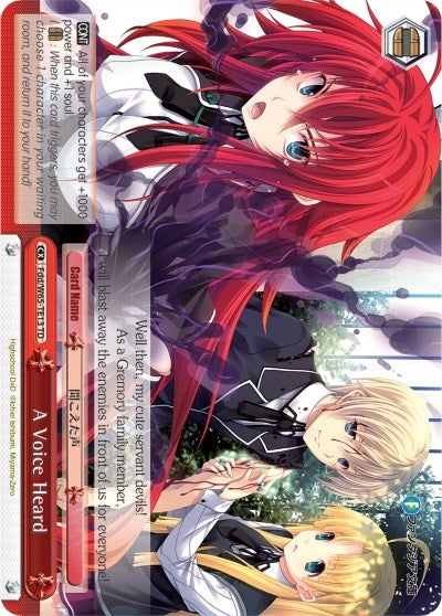 A Voice Heard (6513) [Fab/W65] - Weiss Schwarz Single