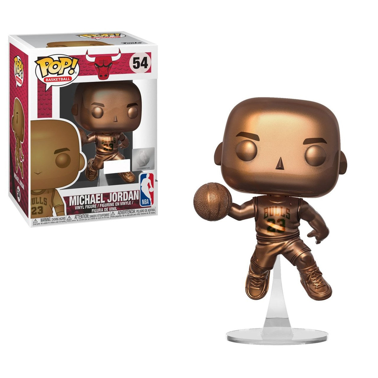 NBA Chicago Bulls: Michael Jordan (Bronzed) (Foot Locker Exclusive) (54) [POP!] - Funko Sealed