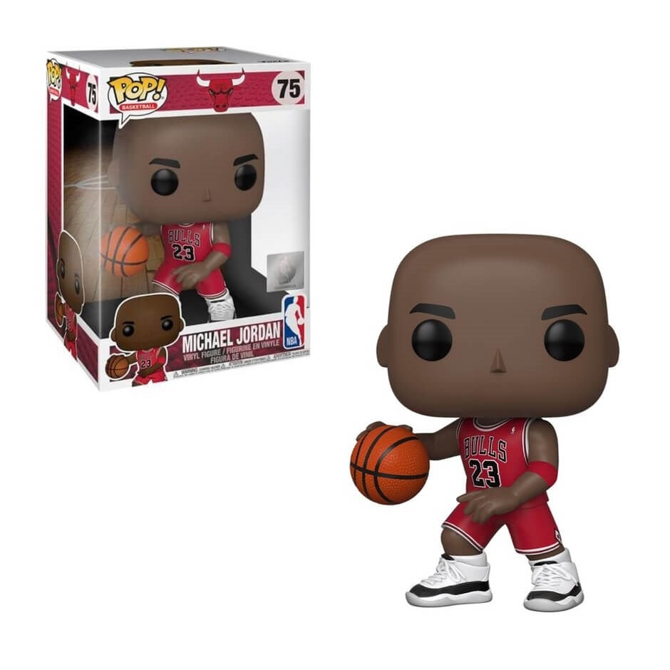 NBA Chicago Bulls: Michael Jordan Super Sized 10’’ (75) [POP!] - Funko Sealed