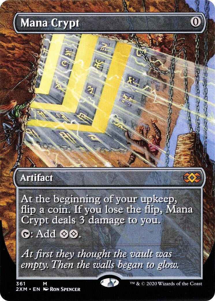 Mana Crypt (Borderless) (361) [2XM] - MTG Single