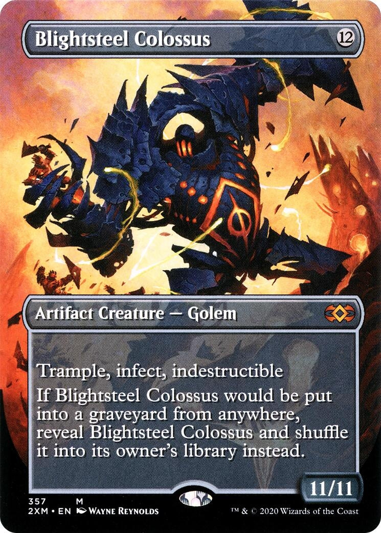 Blightsteel Colossus (Borderless) (357) [2XM] - MTG Single