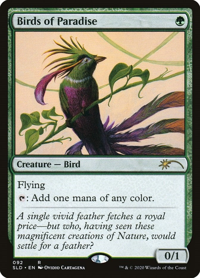 Birds of Paradise (92) (92) [SLD] - MTG Single