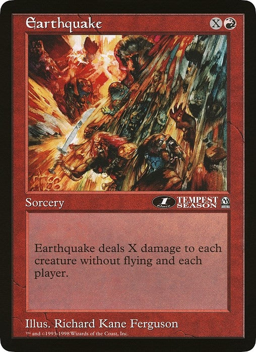 Earthquake (1st Place) (Arena League) [OVER] - MTG Single