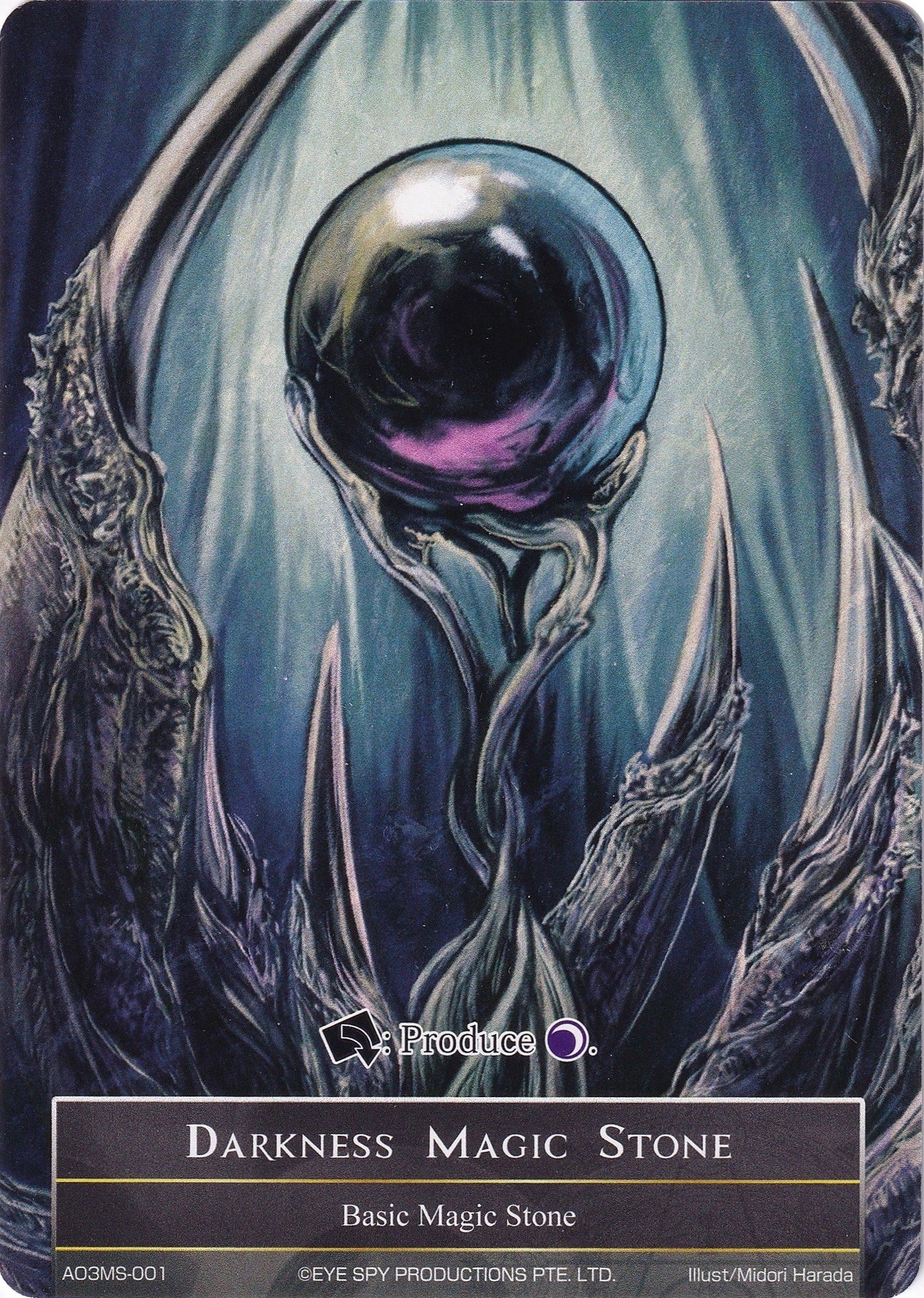 Darkness Magic Stone - AO3MS-001 (3001) [AO3] - Force of Will Single