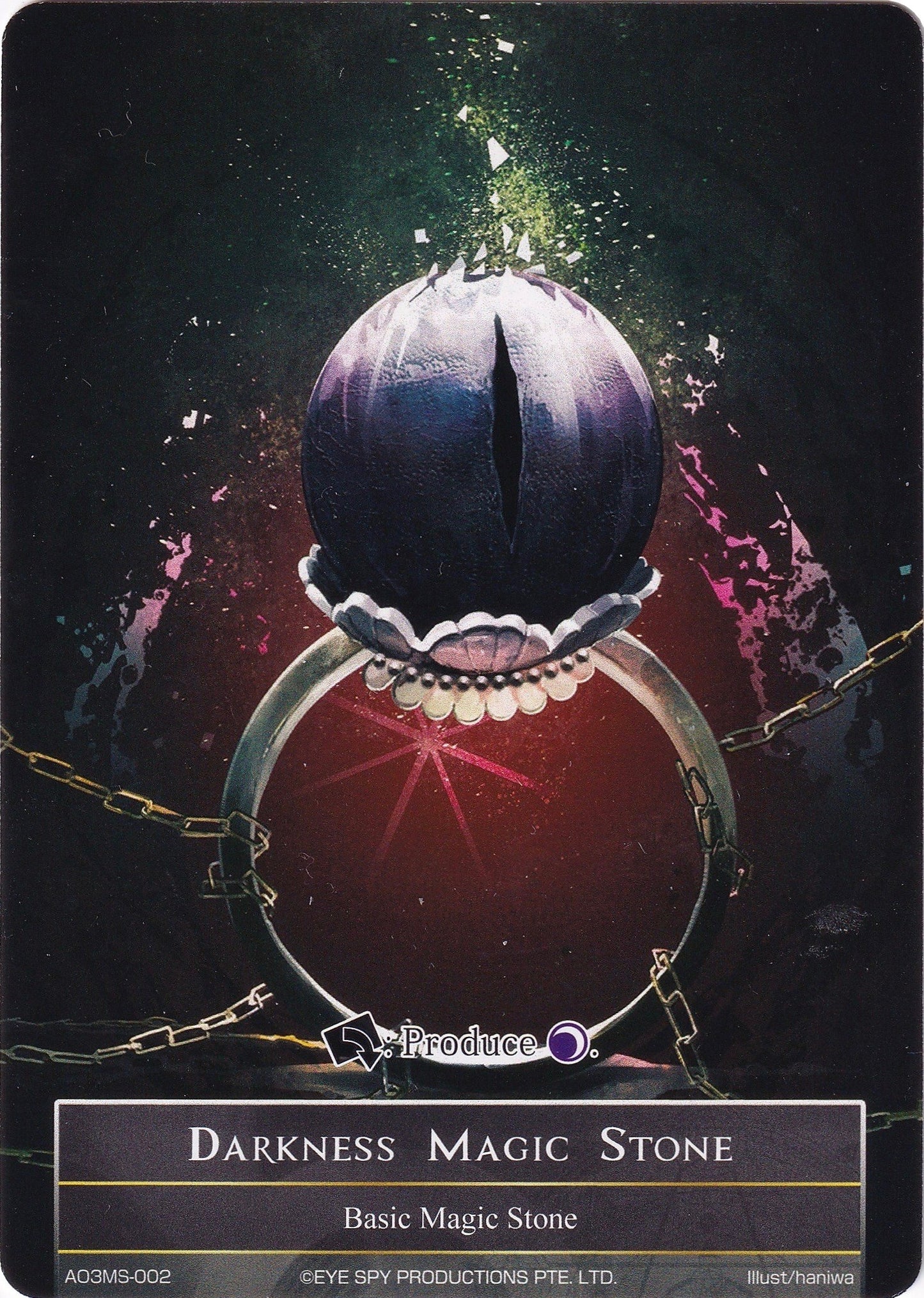 Darkness Magic Stone - AO3MS-002 (3002) [AO3] - Force of Will Single