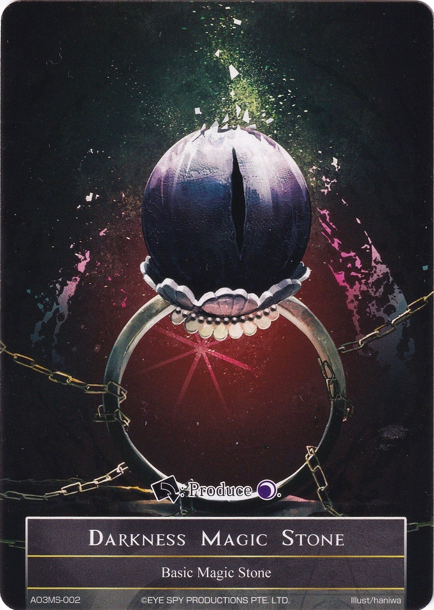 Darkness Magic Stone - AO3MS-002 (3002) [AO3] - Force of Will Single