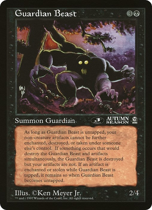 Guardian Beast (3rd Place) (Arena League) [OVER] - MTG Single