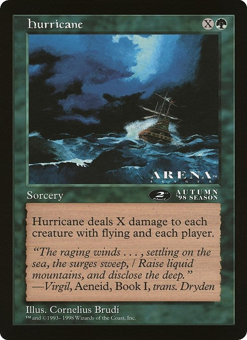 Hurricane (2nd Place) (Arena League) [OVER] - MTG Single