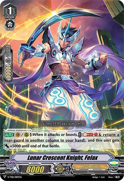 Lunar Crescent Knight Felax (11007) [V-TD11] - Cardfight Vanguard Single