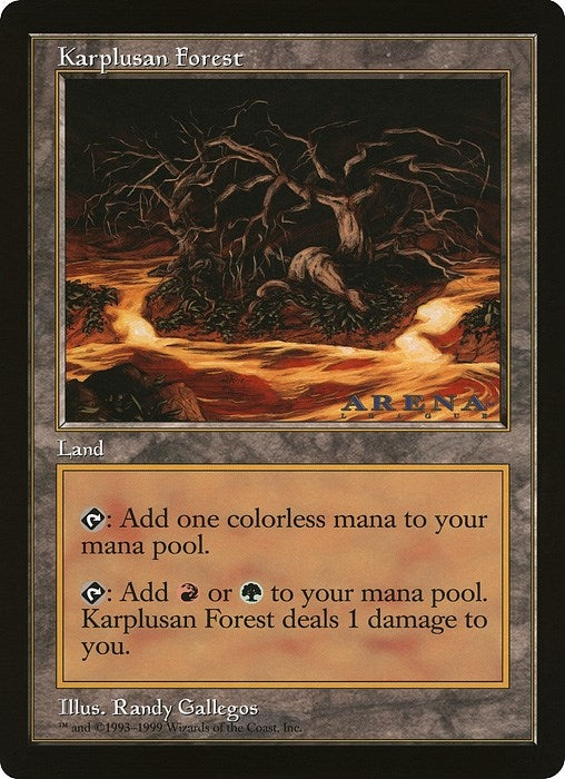Karplusan Forest (Arena League) [OVER] - MTG Single