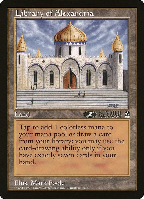Library of Alexandria (1st Place) (Arena League) [OVER] - MTG Single