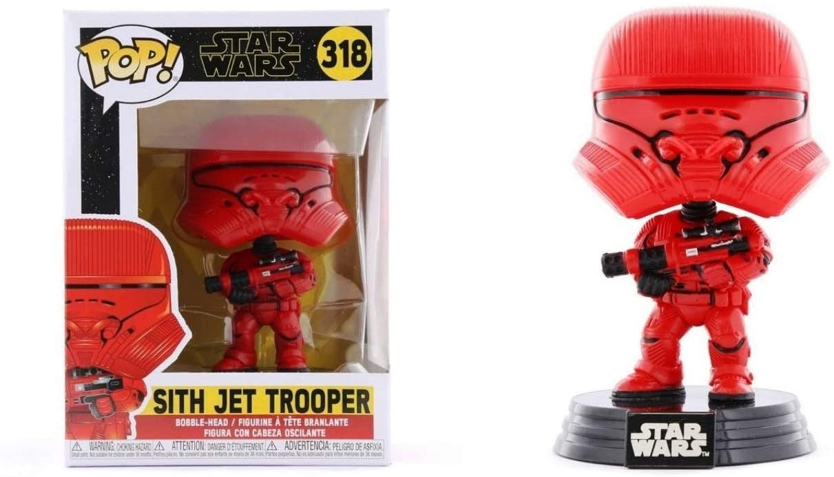 Star Wars: The Rise of Skywalker: Sith Jet Trooper (Bobble-Head) (318) [POP!] - Funko Sealed