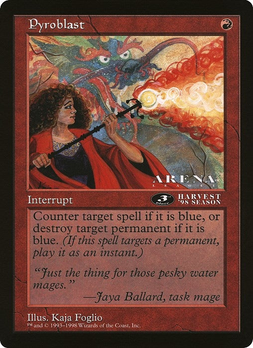 Pyroblast (3rd Place) (Arena League) [OVER] - MTG Single