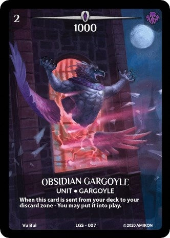 Obsidian Gargoyle (Full Art) (7) [PR] - Argent Saga TCG Single