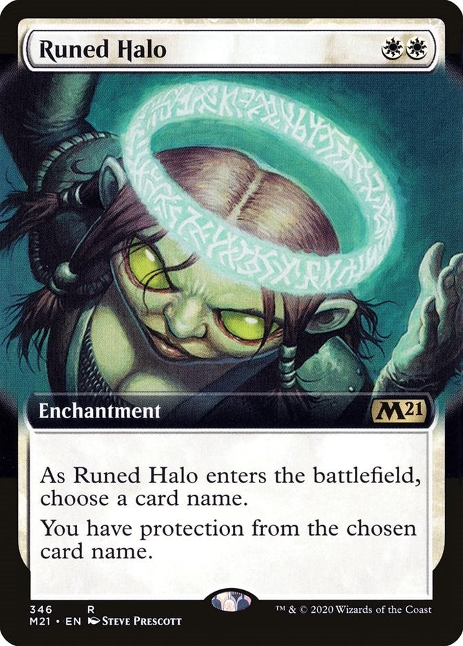 Runed Halo (Extended Art) (346) [M21] - MTG Single