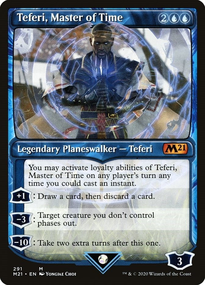Teferi Master of Time (Showcase) (291) (291) [M21] - MTG Single