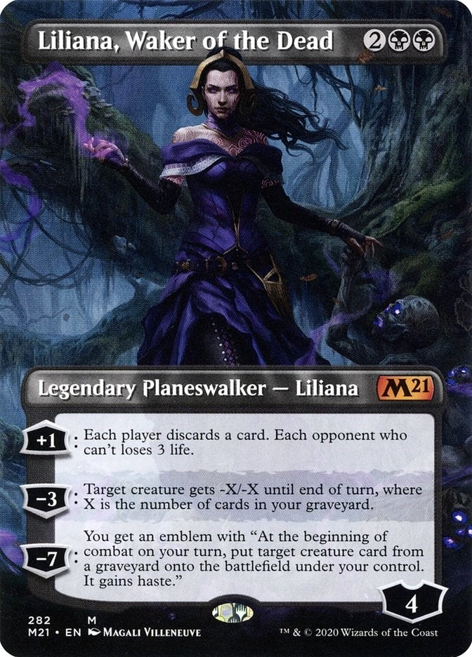 Liliana Waker of the Dead (Borderless) (282) [M21] - MTG Single