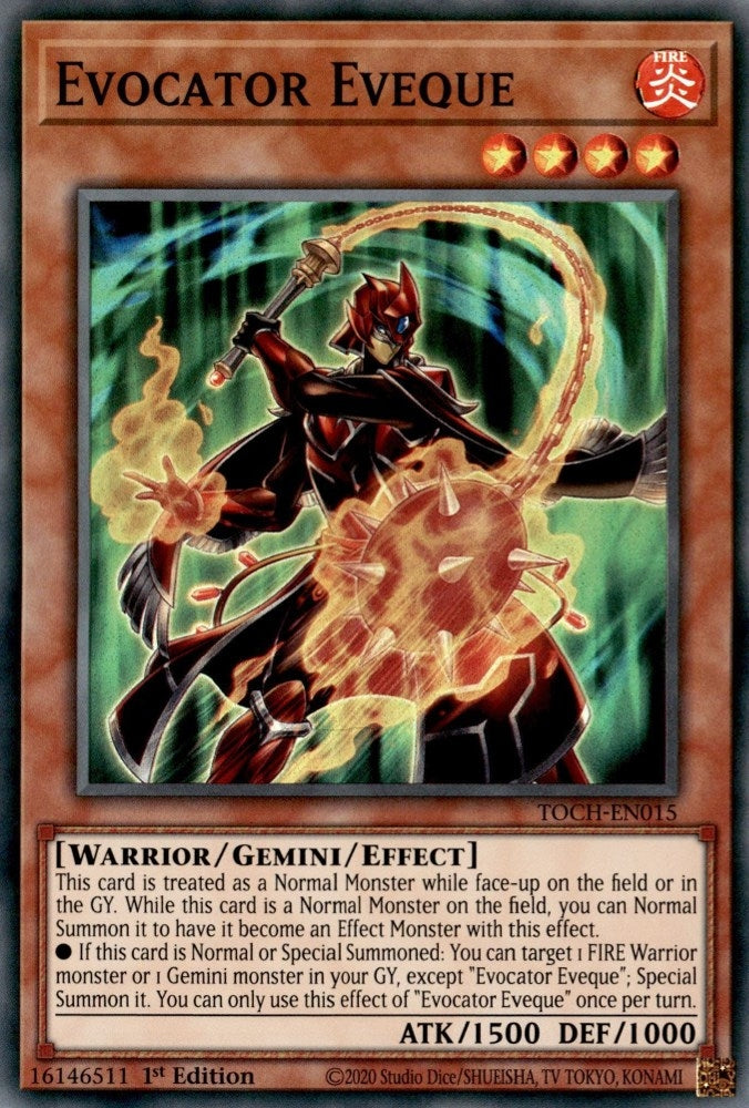 Evocator Eveque (15) (TOCH) - YuGiOh Single