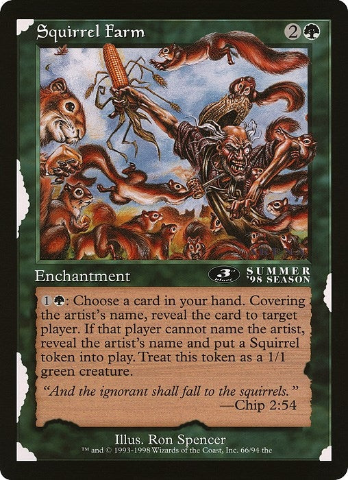 Squirrel Farm (3rd Place) (Arena League) (66) [OVER] - MTG Single