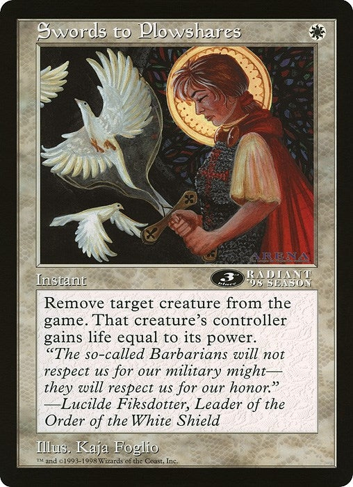 Swords to Plowshares (3rd Place) (Arena League) [OVER] - MTG Single