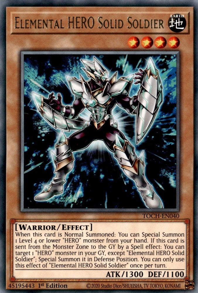 Elemental HERO Solid Soldier (40) (TOCH) - YuGiOh Single