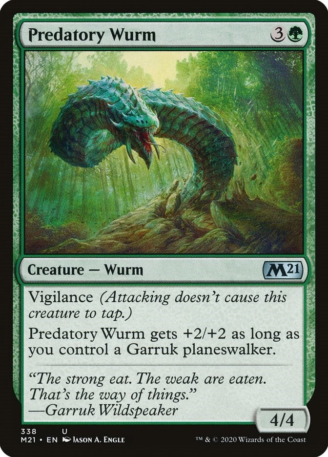 Predatory Wurm (338) [M21] - MTG Single
